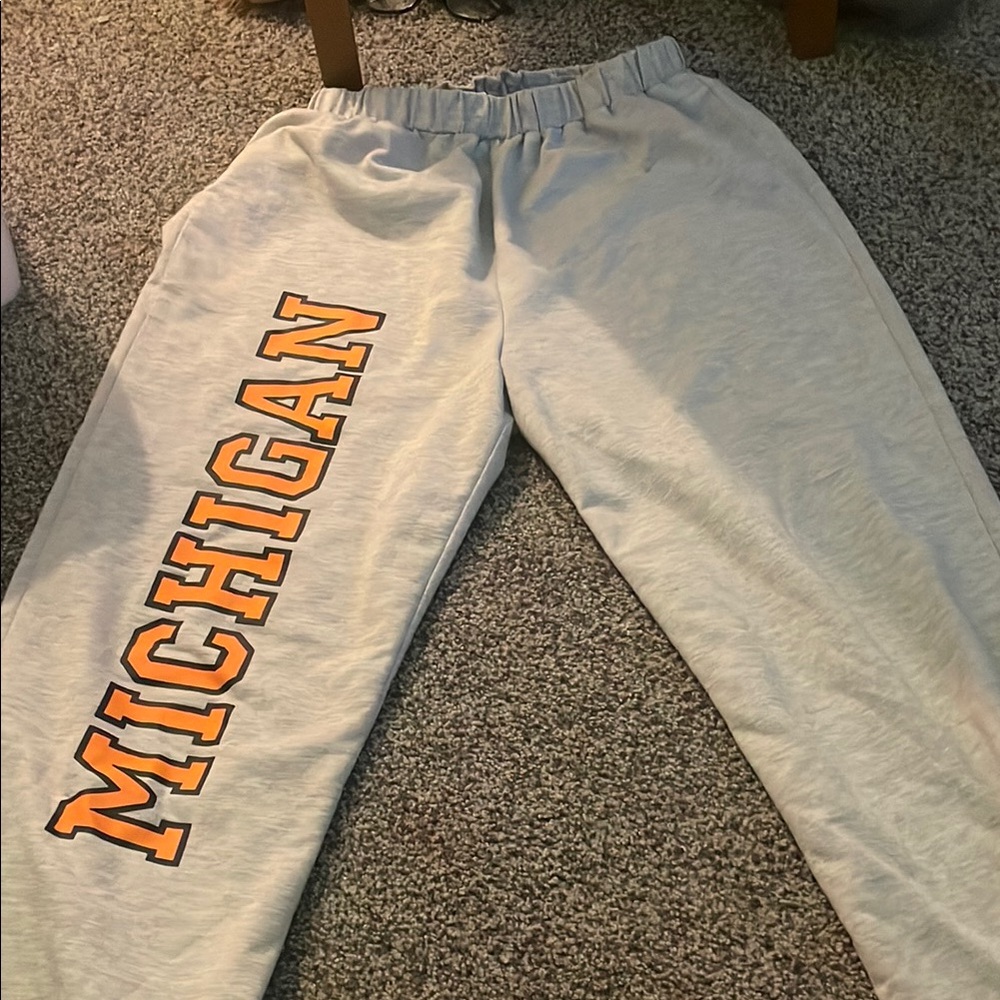 SHEIN Gray Michigan Track Pants